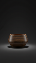 Bronzed Walnut Shaving Bowl