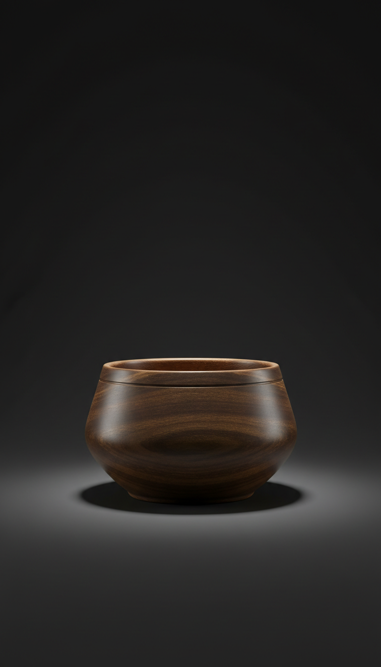 Bronzed Walnut Shaving Bowl