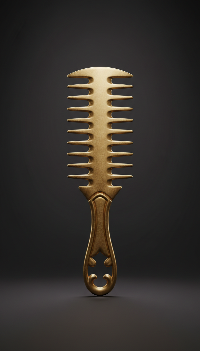 Burnished Gold Beard Comb